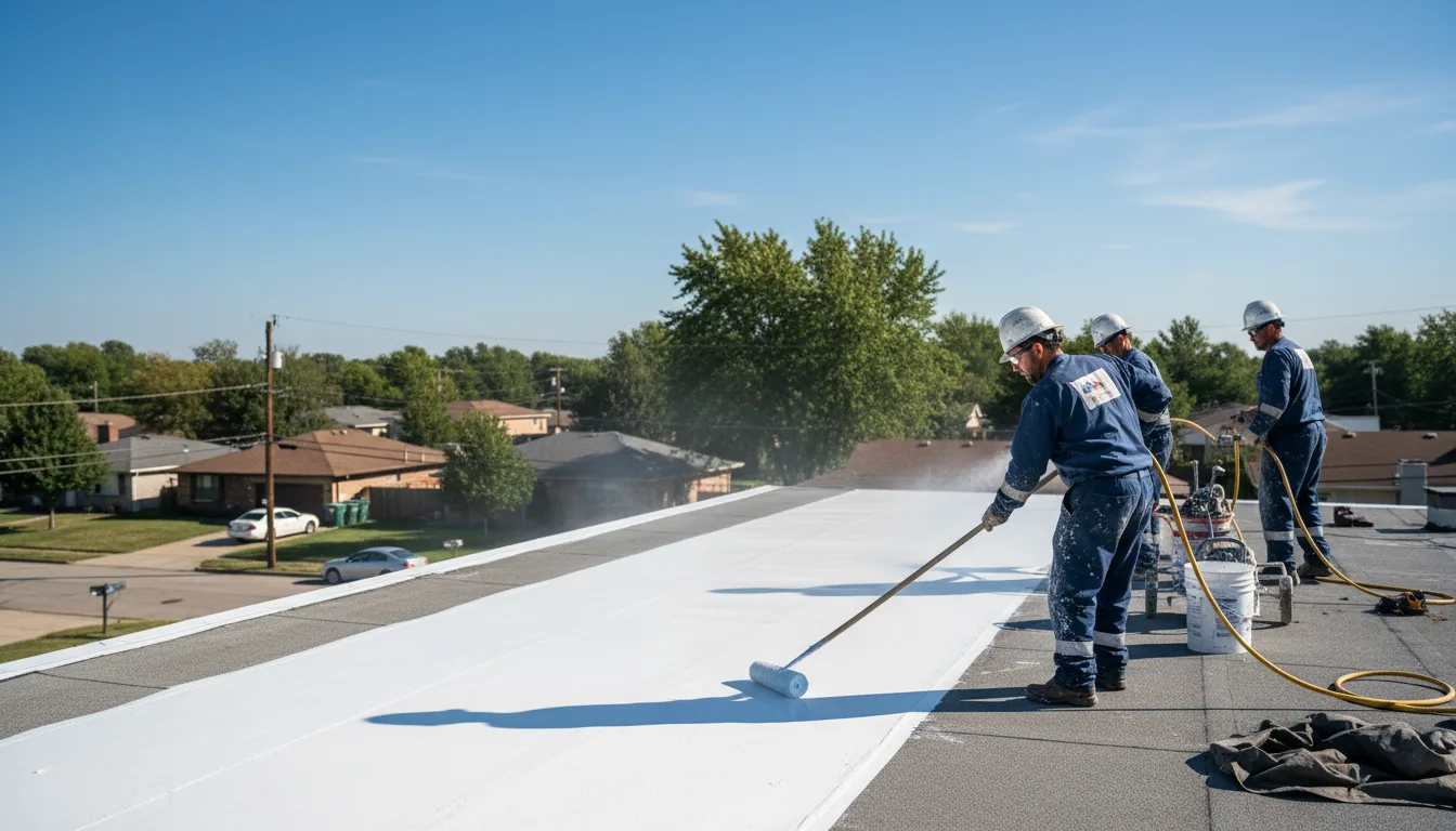 Commercial roof coating in Girard, KS near me